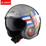 Capacete LS2 Spitfire  Vintage Retrô - 73MotoSports