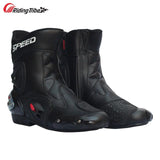 Bota Speed  de couro e microfibra, antiderrapante - 73MotoSports