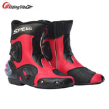 Bota Speed  de couro e microfibra, antiderrapante - 73MotoSports