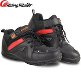 Bota Speed  de couro e microfibra, antiderrapante - 73MotoSports