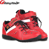 Bota Speed  de couro e microfibra, antiderrapante - 73MotoSports