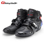 Bota Speed  de couro e microfibra, antiderrapante - 73MotoSports