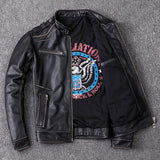 Jaqueta vintage de couro legítimo Distressed - 73MotoSports