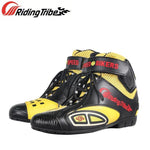 Bota Speed  de couro e microfibra, antiderrapante - 73MotoSports