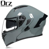 Capacete ORZ com com visor duplo - 73MotoSports