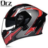 Capacete ORZ com com visor duplo - 73MotoSports