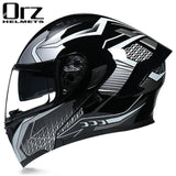 Capacete ORZ com com visor duplo - 73MotoSports