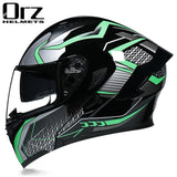 Capacete ORZ com com visor duplo - 73MotoSports