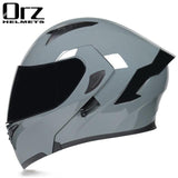 Capacete ORZ com com visor duplo - 73MotoSports