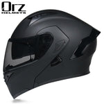 Capacete ORZ com com visor duplo - 73MotoSports