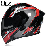 Capacete ORZ com com visor duplo - 73MotoSports