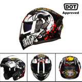 Capacete GTX  com lente dupla - 73MotoSports