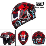 Capacete GTX  com lente dupla - 73MotoSports