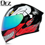 Capacete ORZ com com visor duplo - 73MotoSports