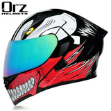 Capacete ORZ com com visor duplo - 73MotoSports