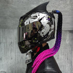 Capacete JIEKAI com lente dupla, com trança - 73MotoSports