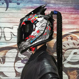 Capacete JIEKAI com lente dupla, com trança - 73MotoSports