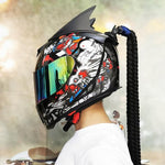 Capacete JIEKAI com lente dupla, com trança - 73MotoSports