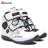 Bota Speed de tornozelo, em couro e microfibra - 73MotoSports