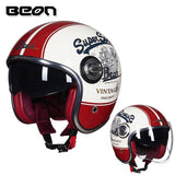 Capacete  estilo vintage com lente dupla, rosto aberto - 73MotoSports