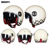 Capacete  estilo vintage com lente dupla, rosto aberto - 73MotoSports