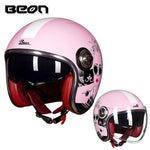 Capacete  estilo vintage com lente dupla, rosto aberto - 73MotoSports