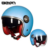 Capacete  estilo vintage com lente dupla, rosto aberto - 73MotoSports