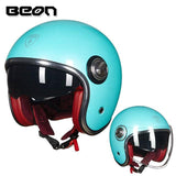 Capacete  estilo vintage com lente dupla, rosto aberto - 73MotoSports