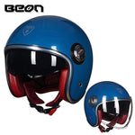 Capacete  estilo vintage com lente dupla, rosto aberto - 73MotoSports