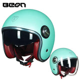 Capacete  estilo vintage com lente dupla, rosto aberto - 73MotoSports