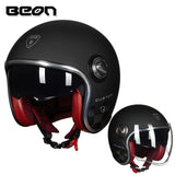 Capacete  estilo vintage com lente dupla, rosto aberto - 73MotoSports