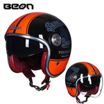 Capacete  estilo vintage com lente dupla, rosto aberto - 73MotoSports