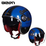 Capacete  estilo vintage com lente dupla, rosto aberto - 73MotoSports