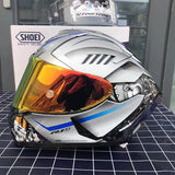 Capacete Shoei X14 Spirit III prata 60s - 73MotoSports