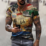 Camiseta Masculina Route 66 - 73MotoSports