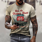 Camiseta Masculina Route 66 - 73MotoSports