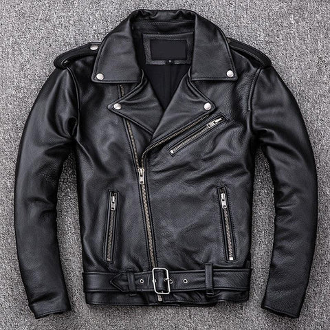 Jaqueta de couro legítimo Leather Jacket - 73MotoSports