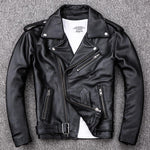 Jaqueta de couro legítimo Leather Jacket - 73MotoSports