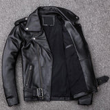 Jaqueta de couro legítimo Leather Jacket - 73MotoSports