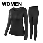 Conjunto de roupa íntima feminina, forrado em lã, elástico, inverno, motocicleta, esqui - 73MotoSports