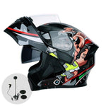 Capacete Jiekai com bluetooth,  Flip 3/4 - 73MotoSports