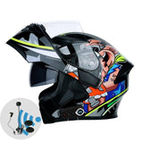 Capacete Jiekai com bluetooth,  Flip 3/4 - 73MotoSports