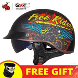 Capacete Gxt modelo retrô - 73MotoSports