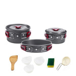 Kit utensílios de mesa para acampamento - 73MotoSports