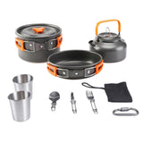 Kit utensílios de mesa para acampamento - 73MotoSports