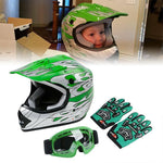 Capacete infantil + óculos + luvas - 73MotoSports