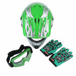 Capacete infantil + óculos + luvas - 73MotoSports