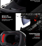 Capacete MT Helmet Visera Dupla - 73MotoSports