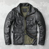 Jaqueta couro legítimo Genuine Leather Jacket - 73MotoSports