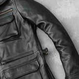 Jaqueta couro legítimo Genuine Leather Jacket - 73MotoSports